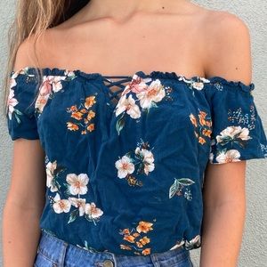 Floral Off the Shoulder Top!!
